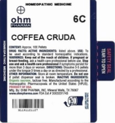 Md Label (Coffea Cruda   Md Tube Label)